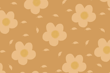 Soft brown Florals pattern