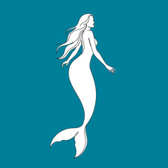 Mermaid in Line
