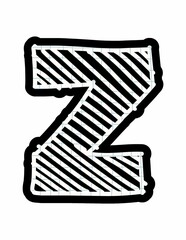 Back to School Bulletin Board Alphabet Letters A-Z Punctuation Number B&W