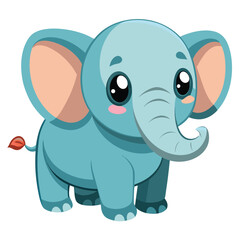 Obraz premium Adorable Baby Elephant Illustration