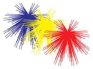 vector illustration of a fireworks