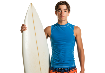 Teen Surfer Boy Summer Fun Vacation Water Sport Athlete