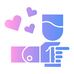 congratulation Gradient icon