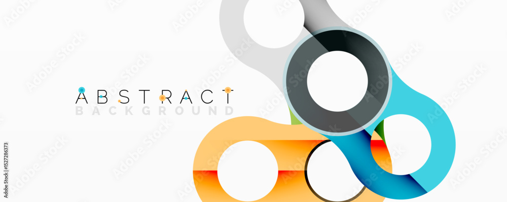 Poster modern design features overlapping circles, vibrant colors. clean aesthetic, suitable for background