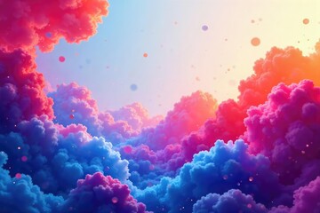 Clean, modern website header design with subtle geometric shapes and gradients, providing a professional and visually appealing top section for any website , shapes, ui design