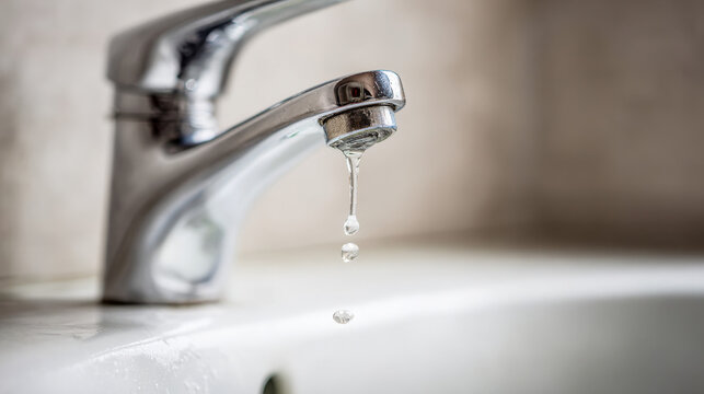 Close-up of a leaking faucet dripping water onto a white porcelain sink, highlighting the urgency of fixing a product issue.