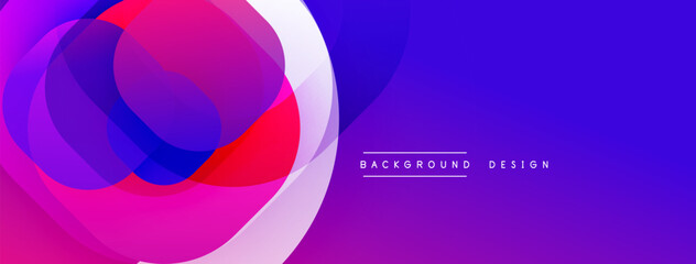 Abstract vibrant layers create dynamic purple, pink composition. Modern design element for backgrounds, presentations.