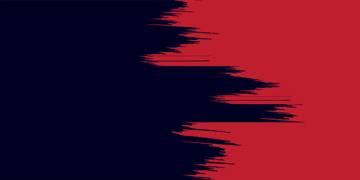 red vector layout with flat lines on backround blue. Decorative shining illustration with lines on abstract template.