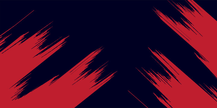 red vector layout with flat lines on backround blue. Decorative shining illustration with lines on abstract template.