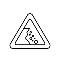 Avalanche Warning Sign Icon