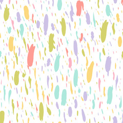 Colorful Ink splatter seamless pattern