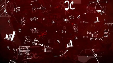 Complex mathematics and science equations backdrop for education and science, ideal for presentations - Powered by Adobe