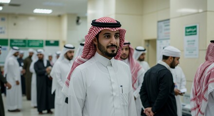 Portrait of a Saudi Man in Traditional Clothing
