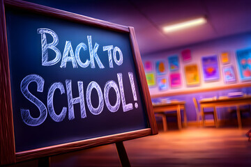 Back to school conceptual banner