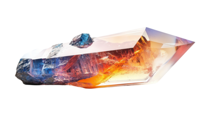 Precision oscillator crystal, Transparent background, PNG file