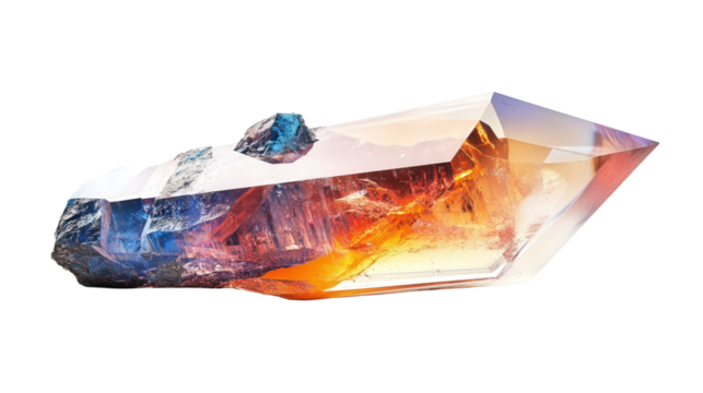 Precision oscillator crystal, Transparent background, PNG file