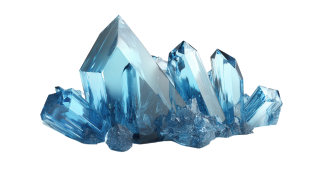 Precision oscillator crystal, Transparent background, PNG file