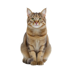 Adorable Striped Cat Portrait Feline Friend