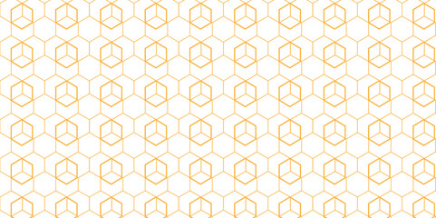 Vector tiles gradient science web tech connection triangle diamond honeycomb hexagon art. Vector seamless pattern with hexagon square cube geometric pattern shapes grid metal element texture design. 