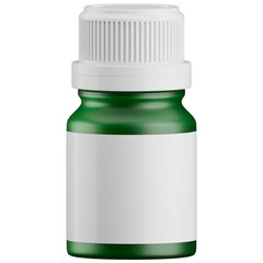 Green Medicine Bottle