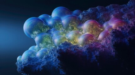 white abstract background illuminated by blue and purple light