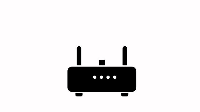 wifi icon animation illustration flat
