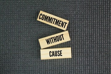 Words or quotes about inspiration and motivation commitment without cause.