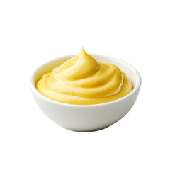  A bowl of mustard on a transparent background,  