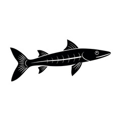 barracudina vector silhouette