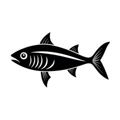 bonito fish vector silhouette