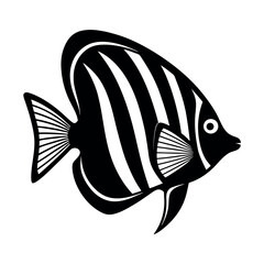 butterflyfish vector silhouette
