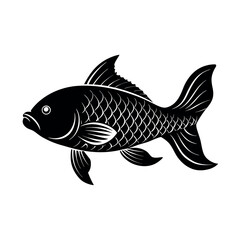 carp vector silhouette