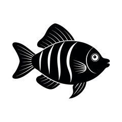 damselfish vector silhouette