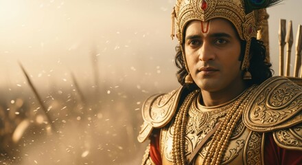 Krishna arjuna mahabharata hinduism god indian culture epic warrior deity art