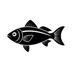 gar fish vector silhouette