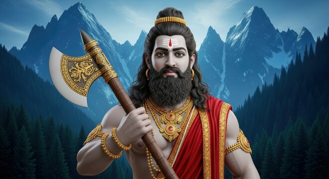Parashurama hindu god avatar vishnu mythology warrior axe hinduism india deity