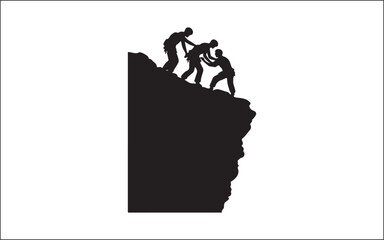 hiking in the mountains