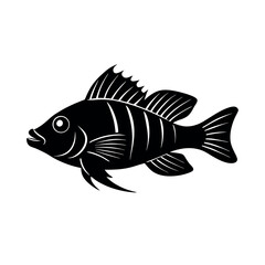 jack fish vector silhouette