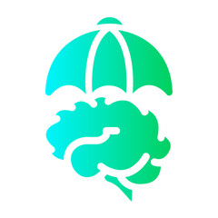 mental insurance Gradient icon