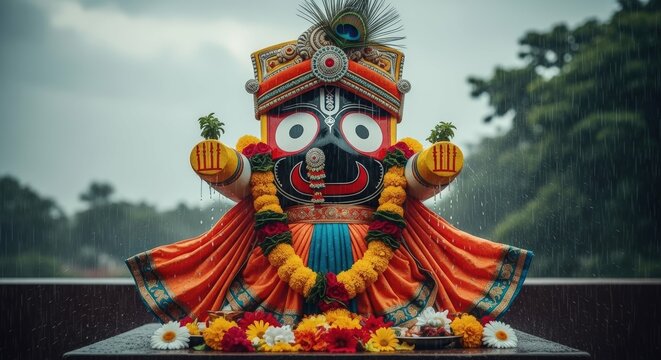 Jagannath hindu god deity festival rath yatra indian culture hinduism tradition