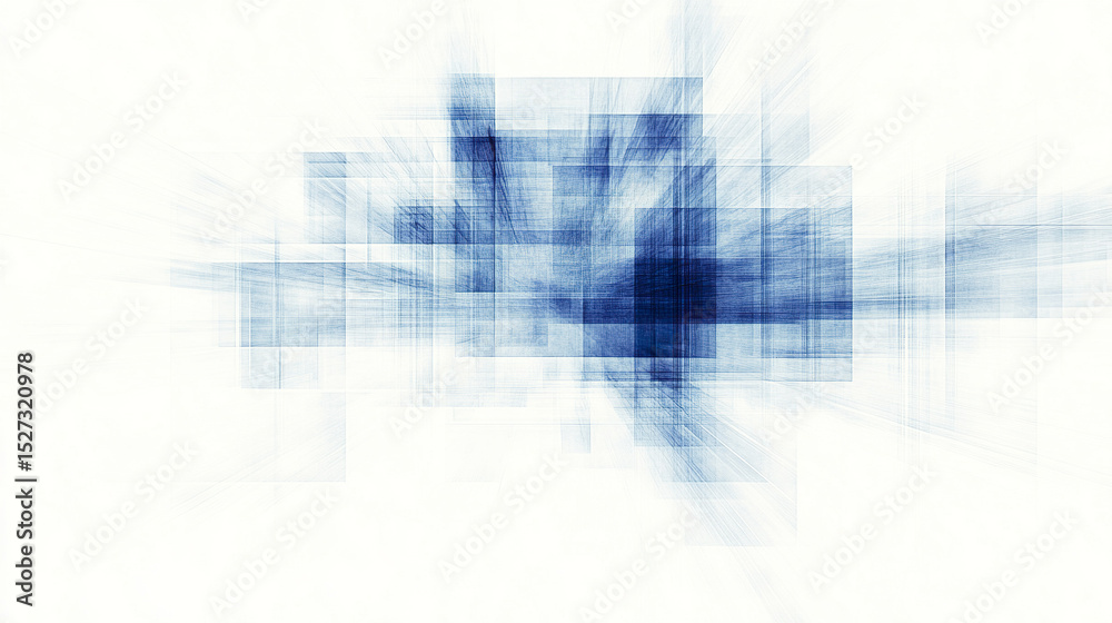 Poster abstract blue architecture design with dynamic lines and shapes creating modern feel