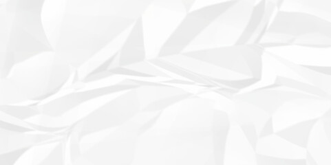 White abstract crumple obsolete billboard rumple. wrinkle ripped creased white crumple aged closeup craft document grunge recycling paper background.	