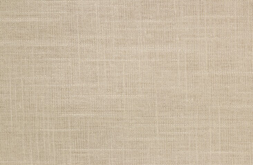 Brown linen fabric texture background, seamless pattern of natural textile.