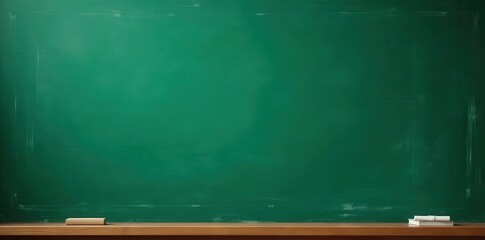 Deep green chalkboard with visible chalk strokes Uneven texture, academic setting , wall, classroom, blackboard texture
