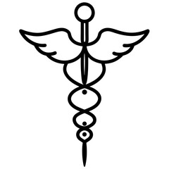 caduceus medical symbol