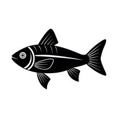 triggerfish vector silhouette