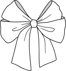 Hand Drawn Bow Outline