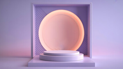 3D Product display Stage showcase round podium