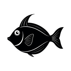 whiting vector silhouette