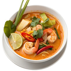 A Thai food isolated on white transparent background, PNG File. Perfect for clipart